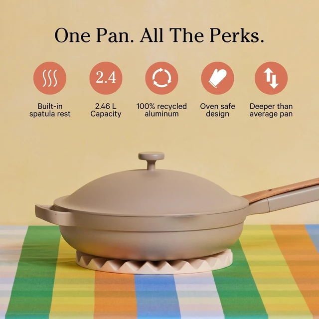 Alt view image 2 of 7 - Always Pan Duo, 10.5" and 8.5" Nonstick Fry Pan Set with Strainer