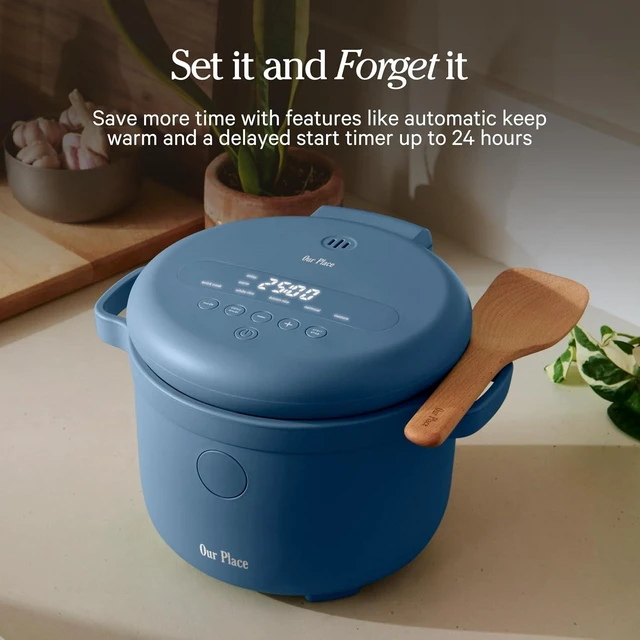 Alt view image 6 of 7 - Rice Cooker, Compact 6-Cup Ceramic Nonstick Rice & Grain Cooker