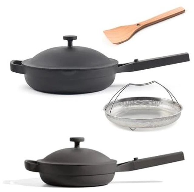Main image of Always Pan Duo, 10.5" and 8.5" Nonstick Fry Pan Set with Strainer