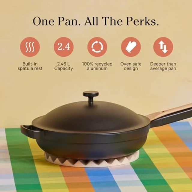 Alt view image 2 of 7 - Always Pan Duo, 10.5" and 8.5" Nonstick Fry Pan Set with Strainer