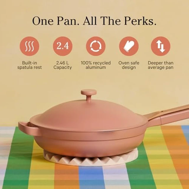 Alt view image 2 of 7 - Always Pan Duo, 10.5" and 8.5" Nonstick Fry Pan Set with Strainer