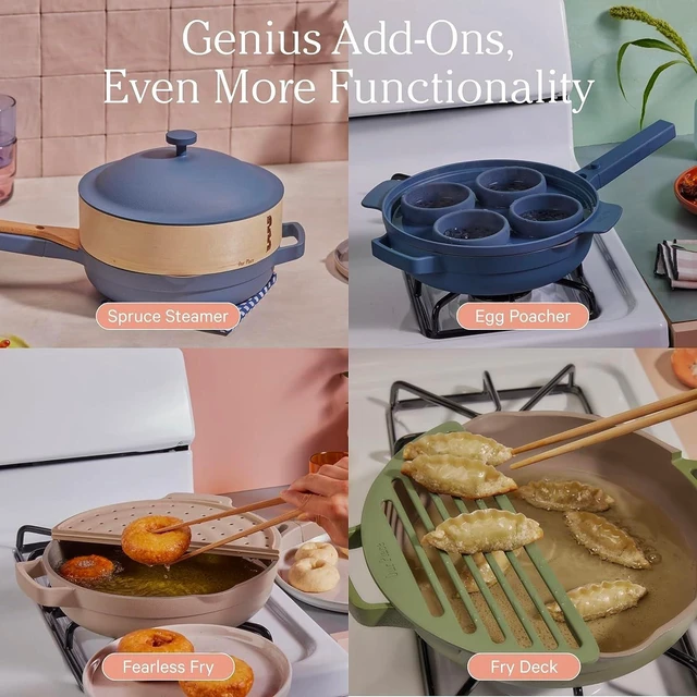 Alt view image 6 of 7 - Always Pan Duo, 10.5" and 8.5" Nonstick Fry Pan Set with Strainer