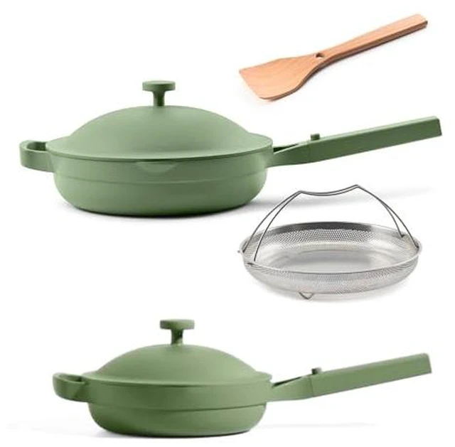 Main image of Always Pan Duo, 10.5" and 8.5" Nonstick Fry Pan Set with Strainer