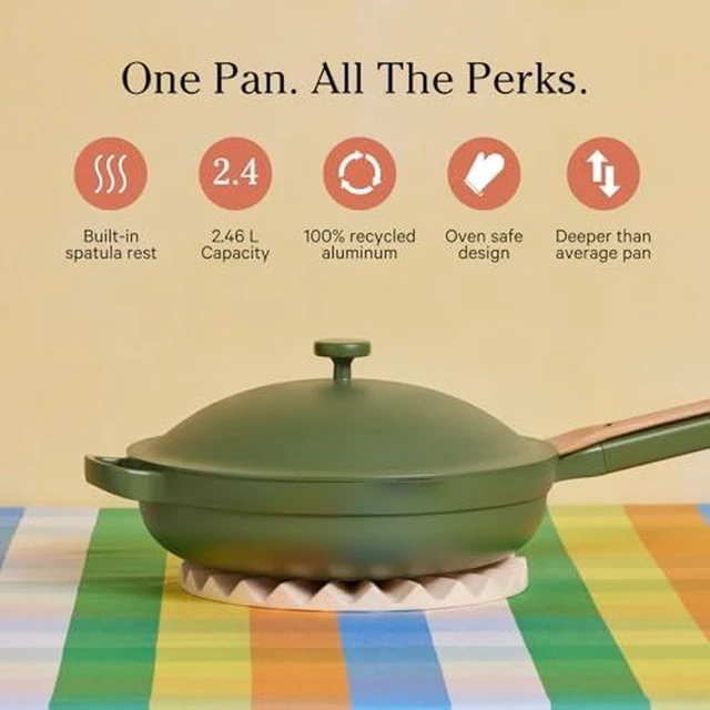 Alt view image 2 of 7 - Always Pan Duo, 10.5" and 8.5" Nonstick Fry Pan Set with Strainer
