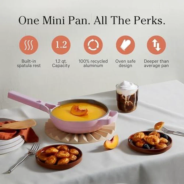 Alt view image 3 of 7 - Always Pan Duo, 10.5" and 8.5" Nonstick Fry Pan Set with Strainer
