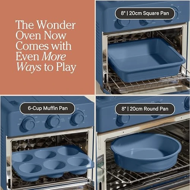 Alt view image 4 of 6 - Wonder Oven & Bakers Kit, 4-Piece Oven & Ceramic Bakeware Set