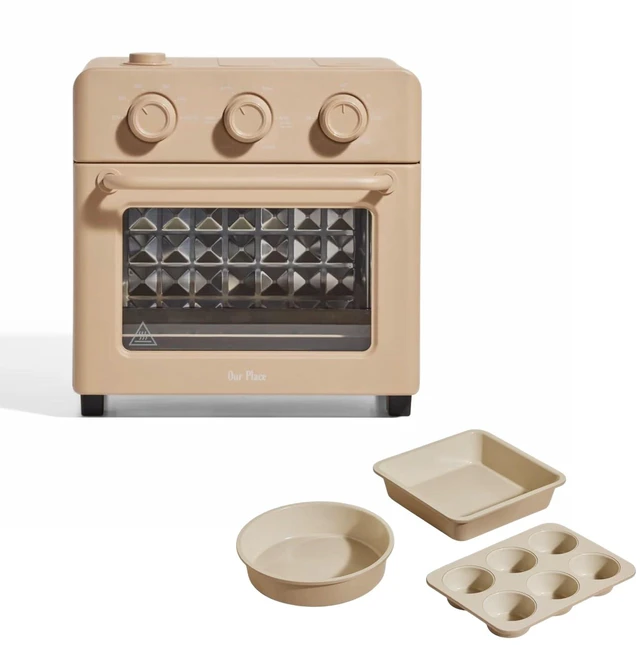 Main image of Wonder Oven & Bakers Kit, 4-Piece Oven & Ceramic Bakeware Set
