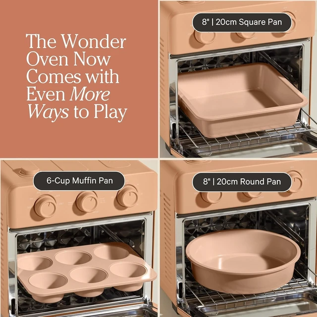 Alt view image 4 of 6 - Wonder Oven & Bakers Kit, 4-Piece Oven & Ceramic Bakeware Set