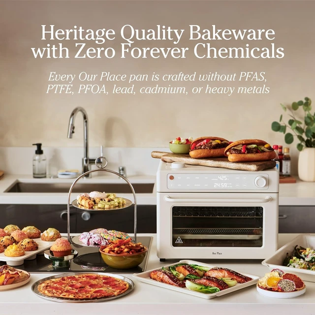 Alt view image 6 of 6 - Wonder Oven Pro Chefs Kit, 3-Piece Roasting, Muffin & Pizza Pans
