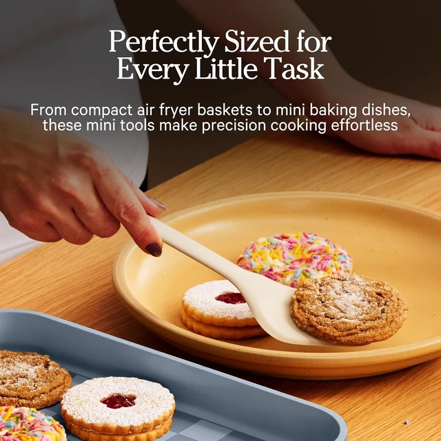 Alt view image 4 of 7 - Mini Utensil Essentials, 4-Piece Silicone Kitchen Utensil Set