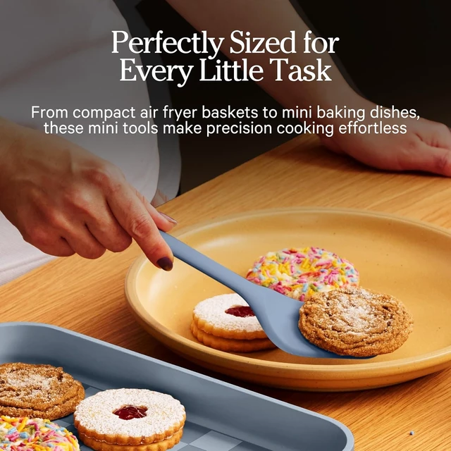 Alt view image 4 of 7 - Mini Utensil Essentials, 4-Piece Silicone Kitchen Utensil Set