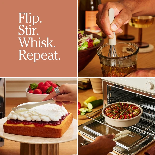 Alt view image 3 of 7 - Mini Utensil Essentials, 4-Piece Silicone Kitchen Utensil Set