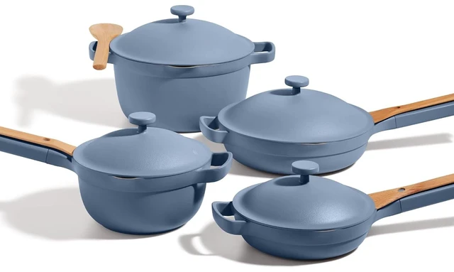 Main image of Cookware Set, 13-Piece Ceramic Nonstick Pots & Pans with Utensils
