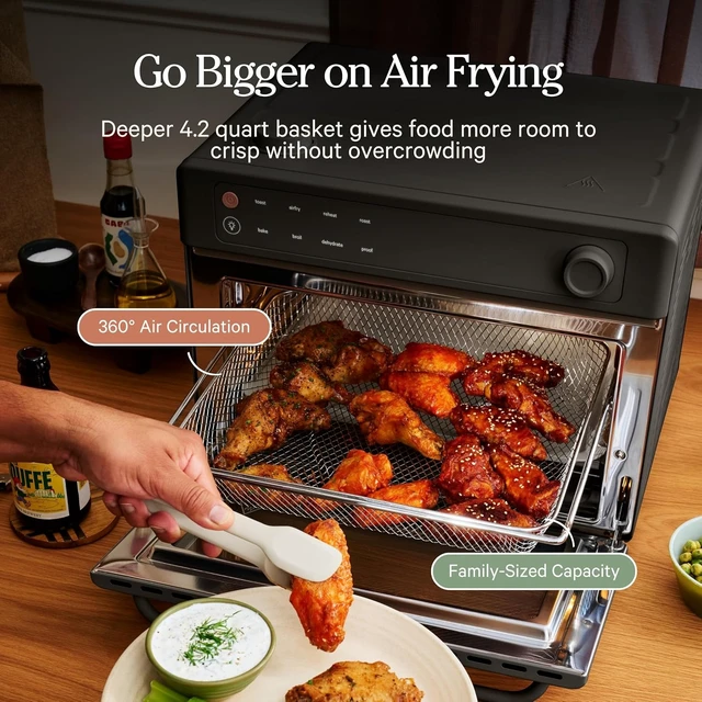 Alt view image 5 of 7 - Wonder Oven Pro Chefs Kit 2.0, Air Fry Basket, Roast & Pizza Pan