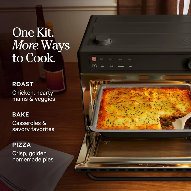 Alt view image 6 of 7 - Wonder Oven Pro Chefs Kit 2.0, Air Fry Basket, Roast & Pizza Pan