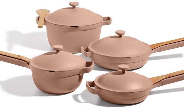 Main image of Cookware Set, 13-Piece Ceramic Nonstick Pots & Pans with Utensils