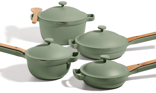 Main image of Cookware Set, 13-Piece Ceramic Nonstick Pots & Pans with Utensils