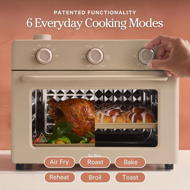 Alt view image 3 of 7 - Large Wonder Oven, 6-in-1 Air Fryer & Toaster Oven, 3-Rack, 30 Qt