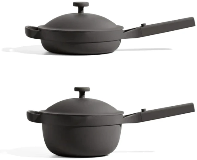 Main image of Mini Cookware Duo, 6-Piece Ceramic Nonstick Cookware Set