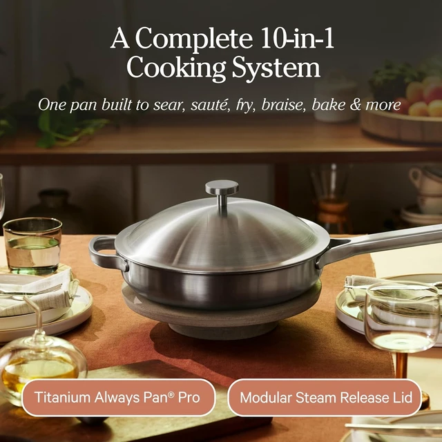 Alt view image 7 of 7 - Titanium Always Pan Pro, 10.5" Nonstick Titanium Frying Pan
