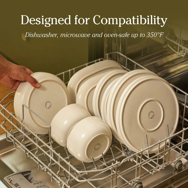 Alt view image 6 of 6 - Salad Plates, 8.5" Ceramic Salad Plates, Set of 4