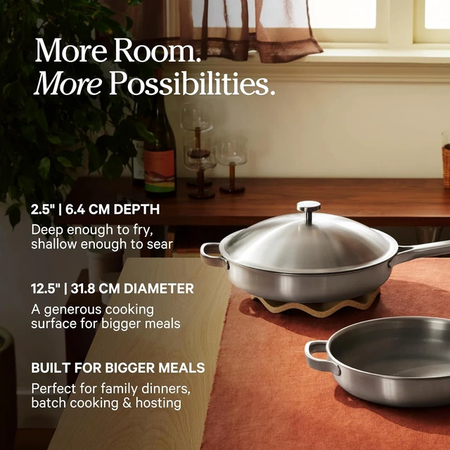 Alt view image 6 of 7 - Titanium Large Always Pan Pro, 12.5" Nonstick Titanium Frying Pan