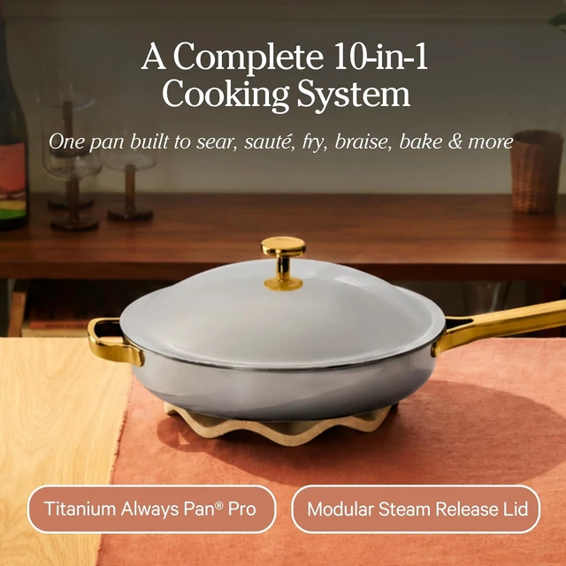 Alt view image 7 of 7 - Titanium Always Pan Pro, 10.5" Nonstick Titanium Frying Pan