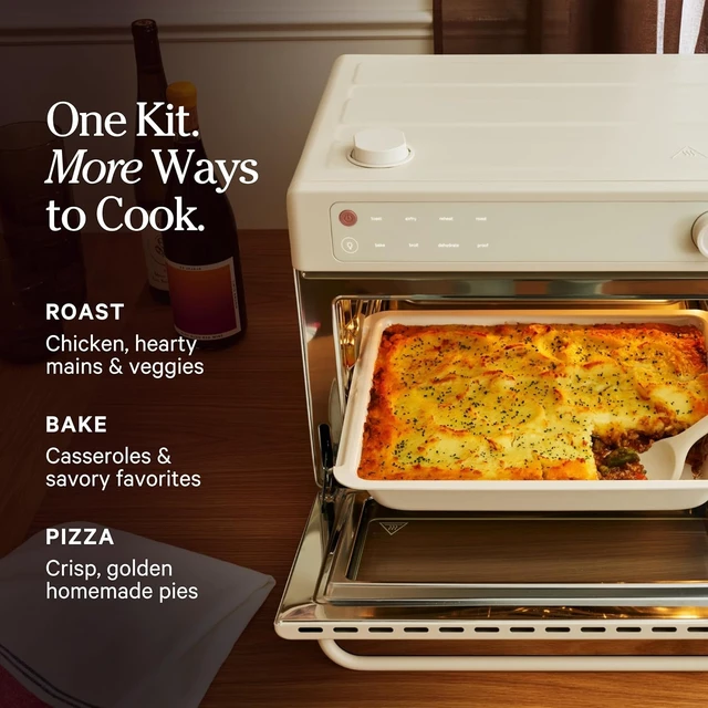 Alt view image 6 of 7 - Wonder Oven Pro Chefs Kit 2.0, Air Fry Basket, Roast & Pizza Pan