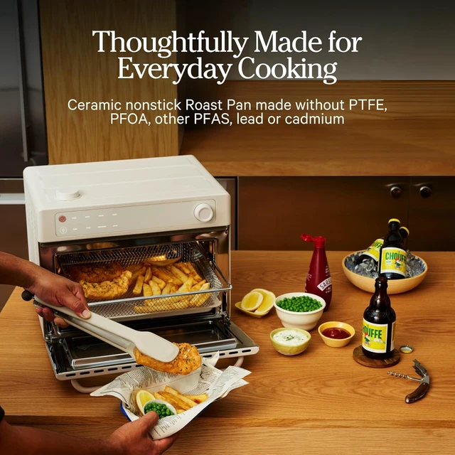 Alt view image 7 of 7 - Wonder Oven Pro Chefs Kit 2.0, Air Fry Basket, Roast & Pizza Pan