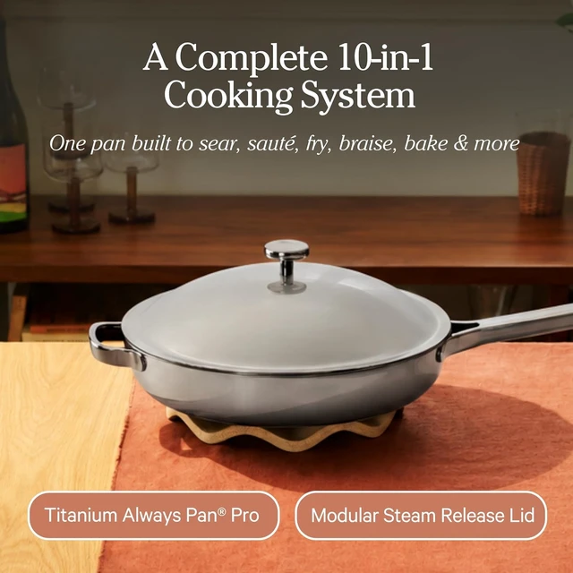 Alt view image 7 of 7 - Titanium Always Pan Pro, 10.5" Nonstick Titanium Frying Pan
