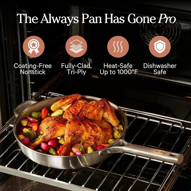 Alt view image 2 of 7 - Titanium Large Always Pan Pro, 12.5" Nonstick Titanium Frying Pan