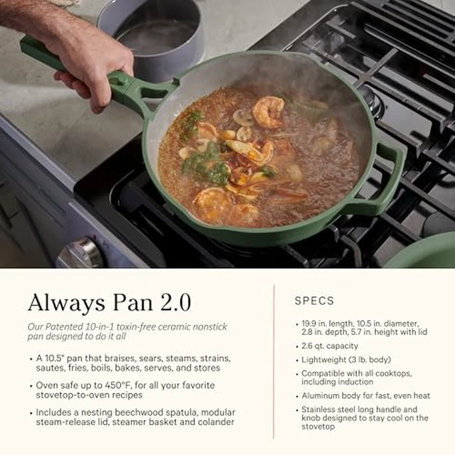 Alt view image 3 of 7 - Ultimate Cookware Set, 18-Piece Nonstick Cookware & Bakeware Set