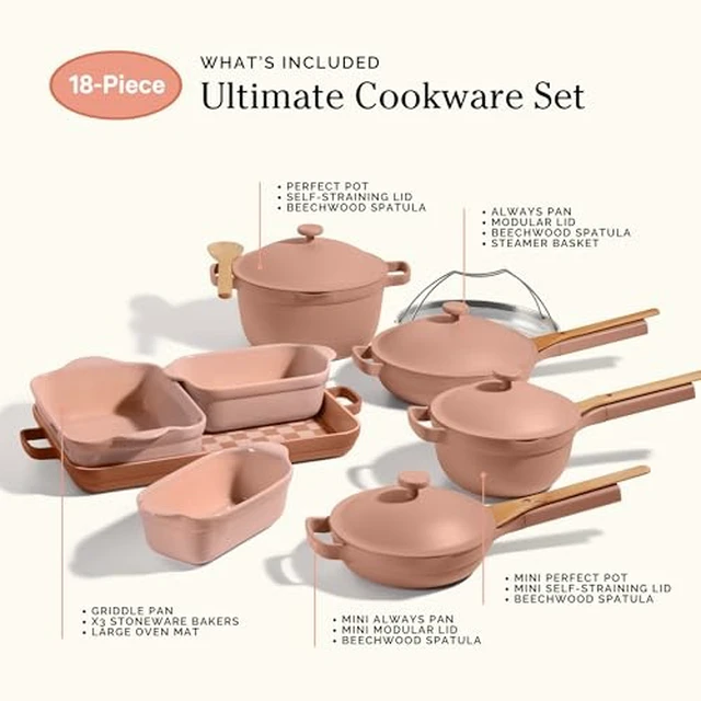 Alt view image 7 of 7 - Ultimate Cookware Set, 18-Piece Nonstick Cookware & Bakeware Set