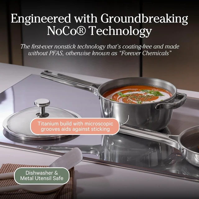 Alt view image 3 of 6 - Mini Titanium Perfect Pot Pro, 2.75 Qt Nonstick Titanium Cookware