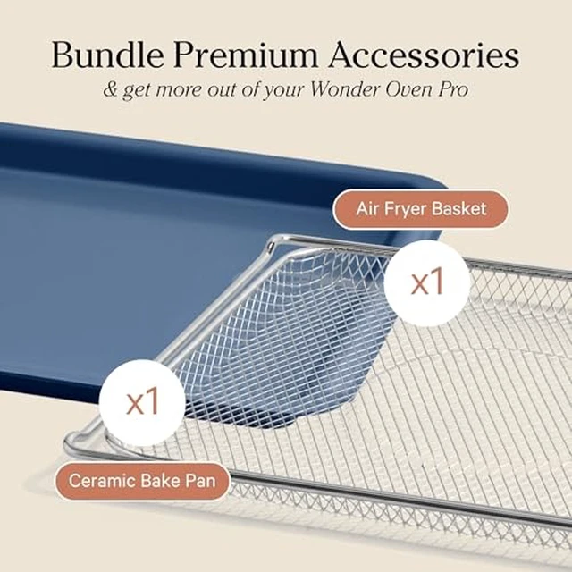 Alt view image 4 of 6 - Wonder Oven & Essentials Kit, 3-Piece Oven, Pan & Air Fry Basket