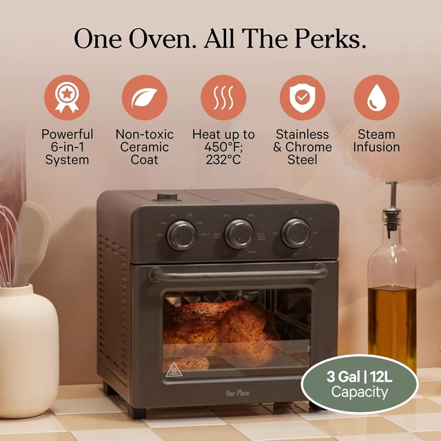 Alt view image 2 of 6 - Wonder Oven & Essentials Kit, 3-Piece Oven, Pan & Air Fry Basket