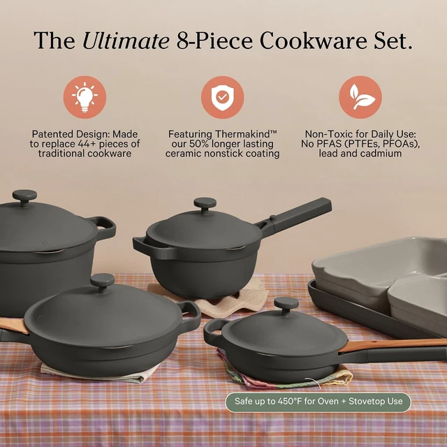 Alt view image 2 of 7 - Ultimate Cookware Set, 18-Piece Nonstick Cookware & Bakeware Set