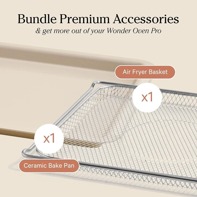 Alt view image 4 of 6 - Wonder Oven & Essentials Kit, 3-Piece Oven, Pan & Air Fry Basket