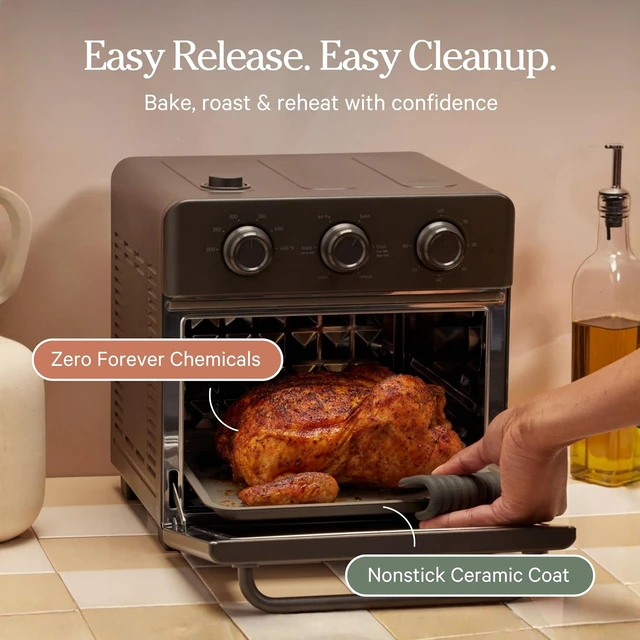 Alt view image 4 of 7 - Wonder Oven Essentials Kit, 2-Piece Bake Pan & Air Fry Basket Set