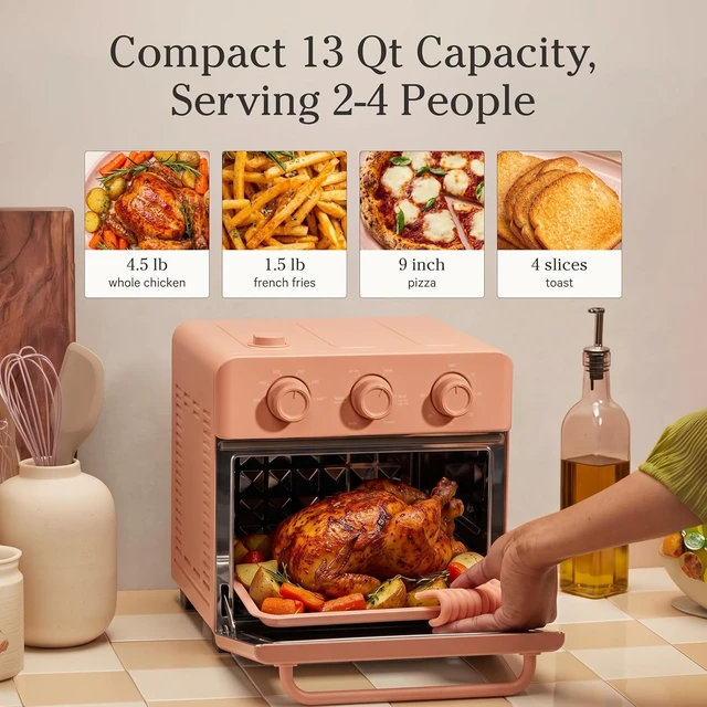 Alt view image 2 of 7 - Wonder Oven, 6-in-1 Air Fryer & Toaster Oven, 2-Rack, 13 Qt