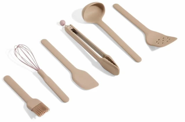 Main image of Utensil Essentials, 6-Piece Heat-Resistant Silicone Utensil Set