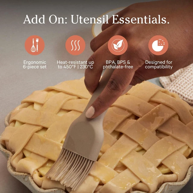 Alt view image 2 of 6 - Utensil Essentials, 6-Piece Heat-Resistant Silicone Utensil Set