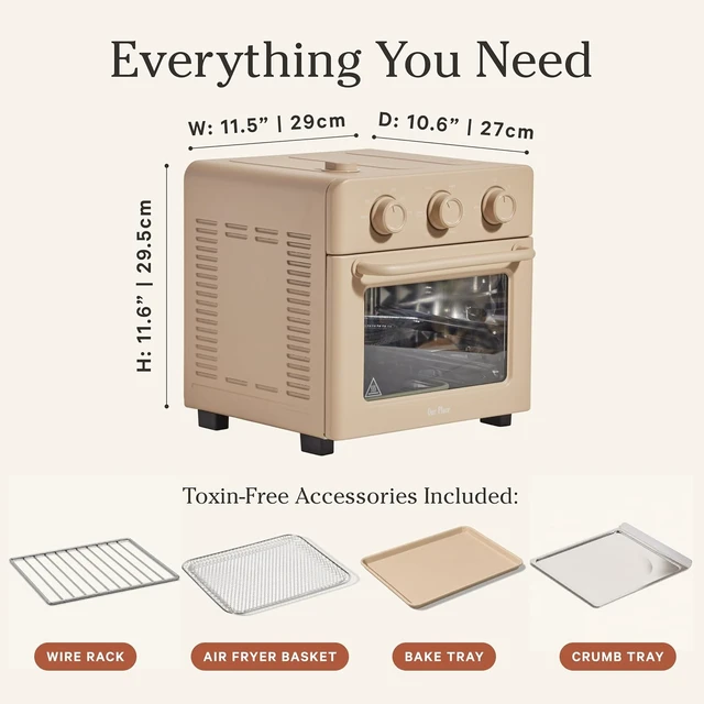 Alt view image 3 of 7 - Wonder Oven, 6-in-1 Air Fryer & Toaster Oven, 2-Rack, 13 Qt