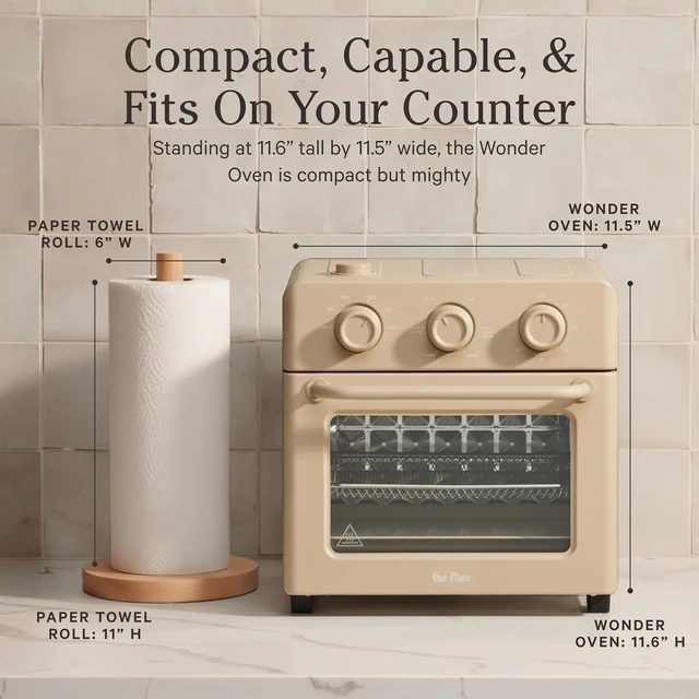 Alt view image 4 of 7 - Wonder Oven, 6-in-1 Air Fryer & Toaster Oven, 2-Rack, 13 Qt