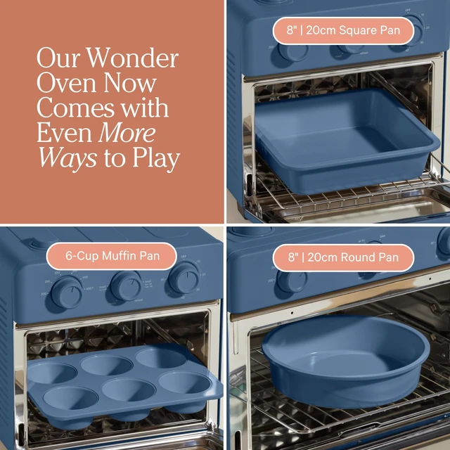 Alt view image 2 of 6 - Wonder Oven Bakers Kit, 3-Piece Round, Square & Muffin Pan Set