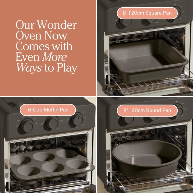Alt view image 2 of 6 - Wonder Oven Bakers Kit, 3-Piece Round, Square & Muffin Pan Set
