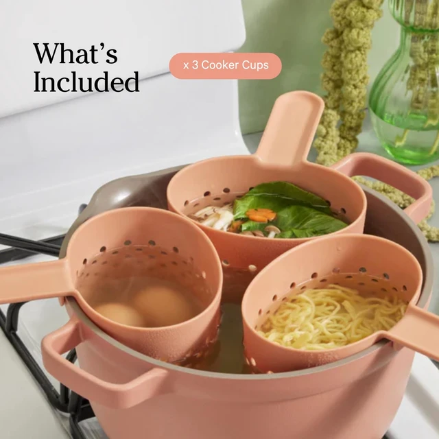 Alt view image 5 of 6 - Cooker Cups, Nylon Cooking Baskets, 4-Cup Capacity, Set of 2