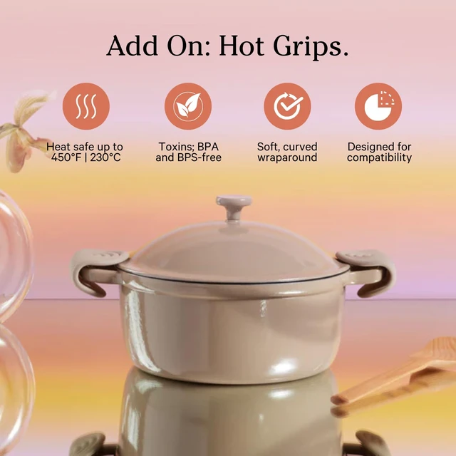 Alt view image 2 of 6 - Hot Grips, Heat-Resistant Silicone Pan Handle Covers, Set of 2