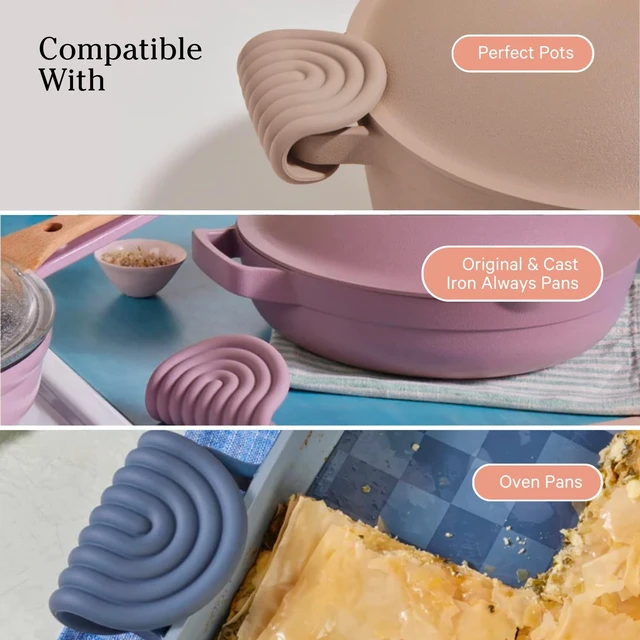 Alt view image 3 of 6 - Hot Grips, Heat-Resistant Silicone Pan Handle Covers, Set of 2
