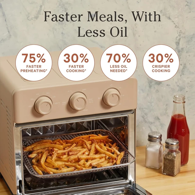 Alt view image 7 of 7 - Wonder Oven, 6-in-1 Air Fryer & Toaster Oven, 2-Rack, 13 Qt